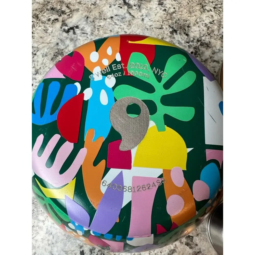 S’well Stainless Steel 64oz Salad Bowl Lunch Kit Travel Floral Boho School Pack